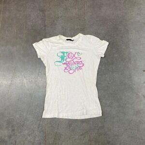 Fox‎ Racing Riders Graphic Baby Tee Y2K Moto Streetwear Slim Fit Women's S